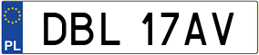 Trailer License Plate